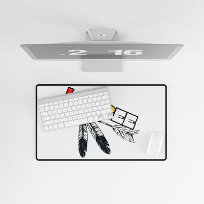 Lumbee Tribal Desk Mat | White