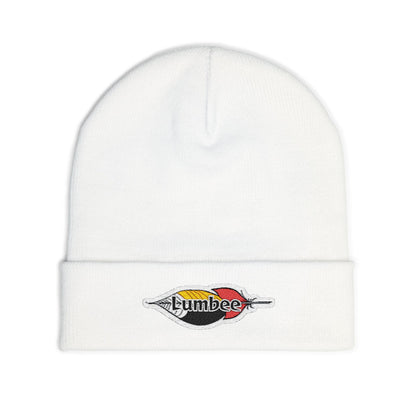 Lumbee Feather Embroidered Knit Beanie