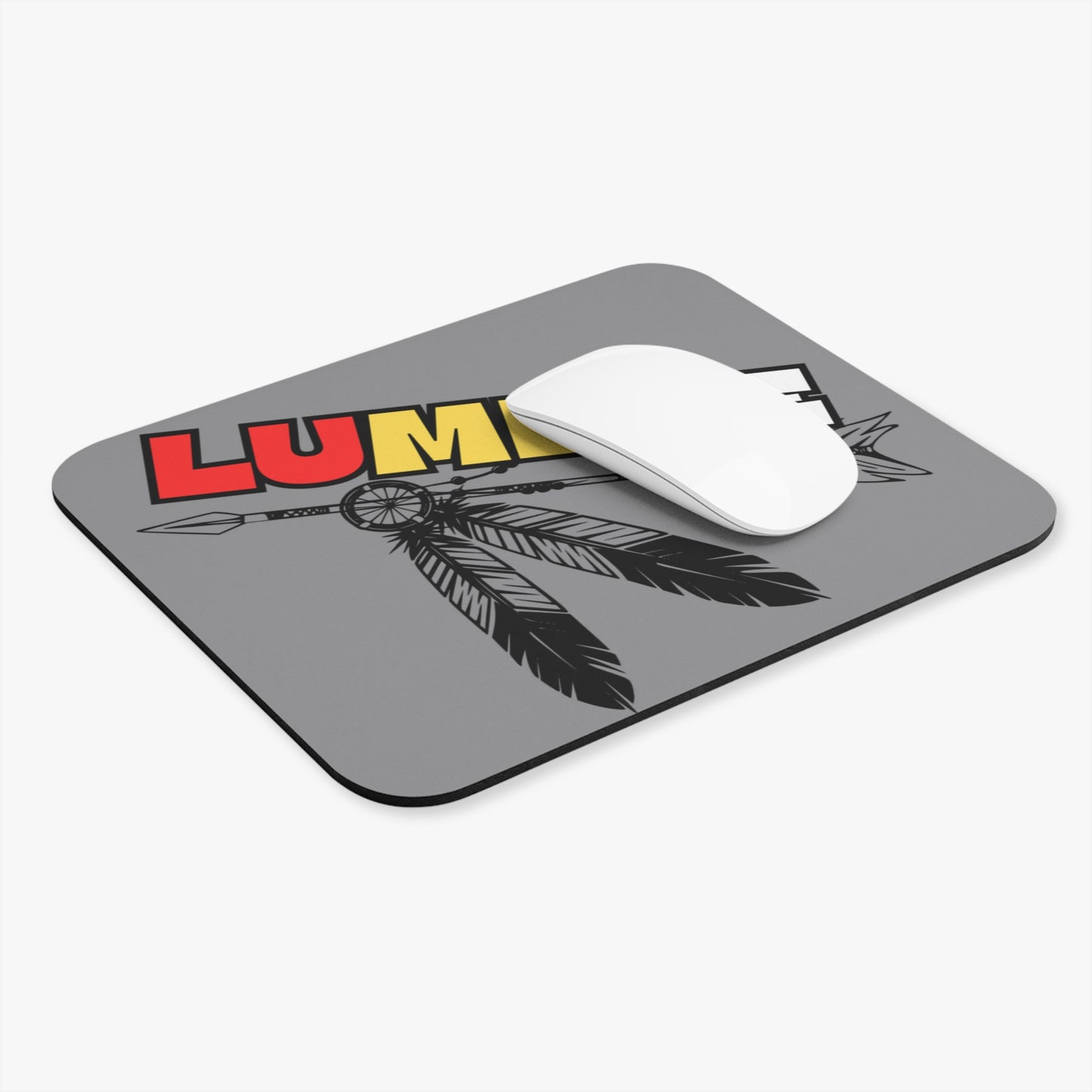 Lumbee Tribal Mouse Pad | Gray