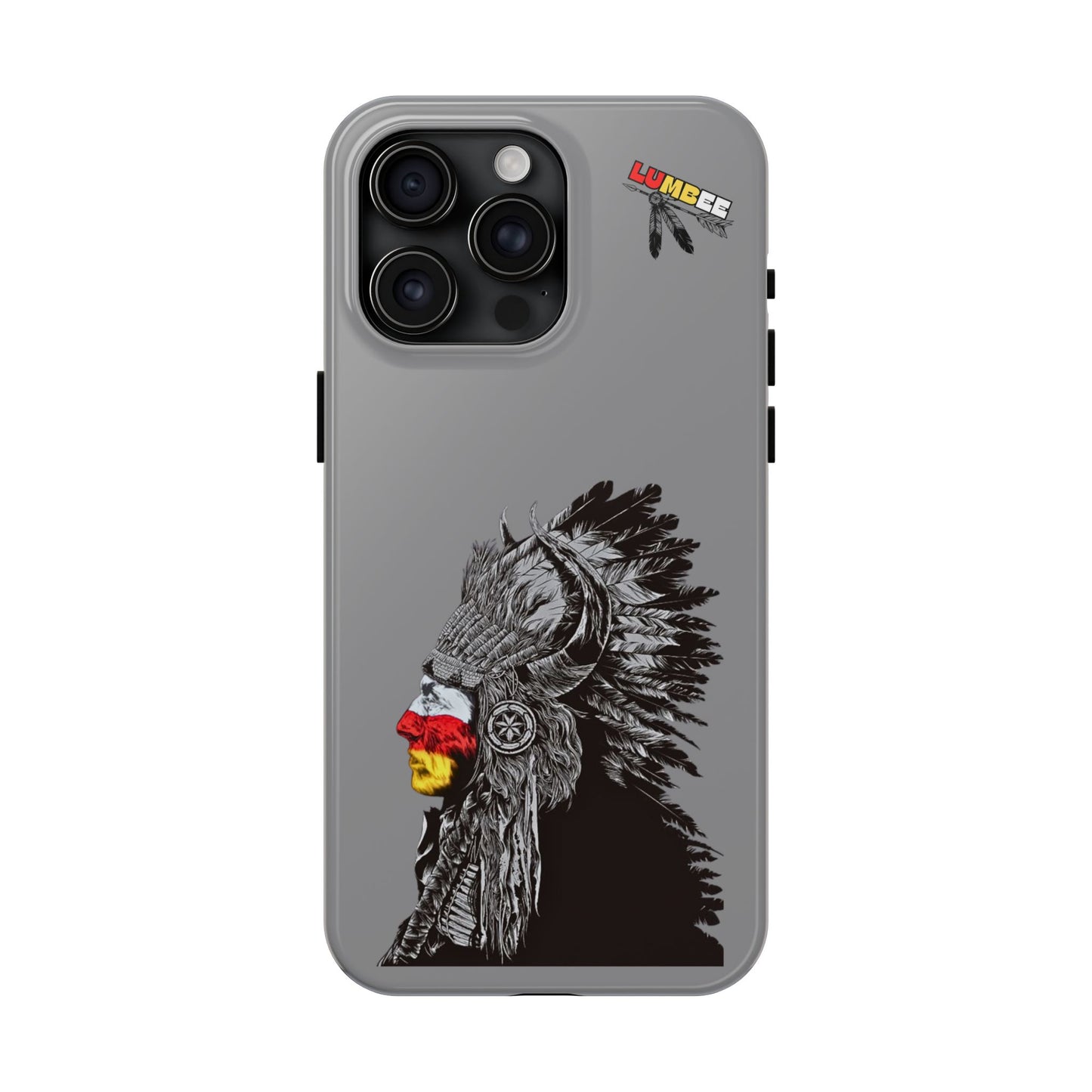 Grey Tough Phone Case — 910 Indian Chief