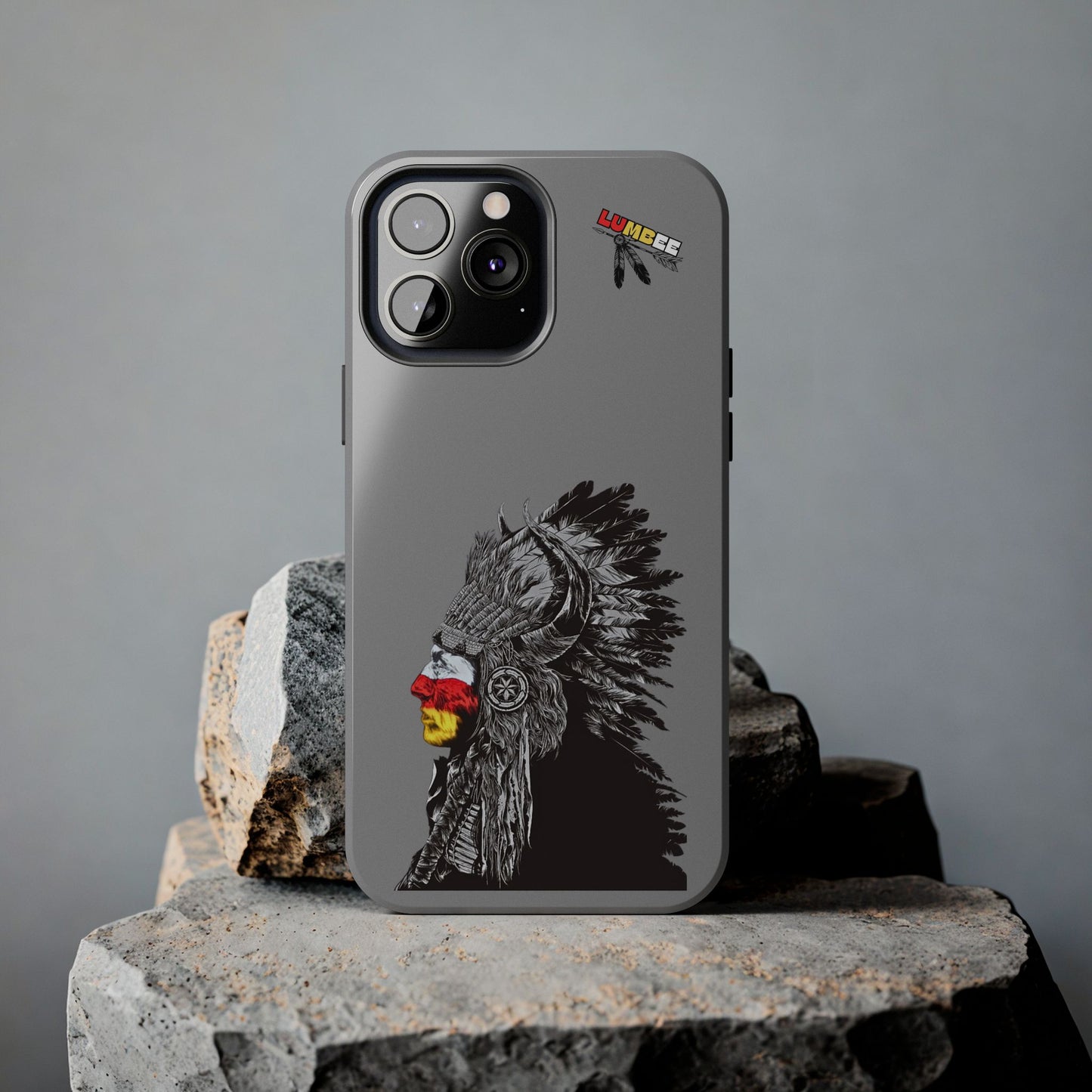 Grey Tough Phone Case — 910 Indian Chief