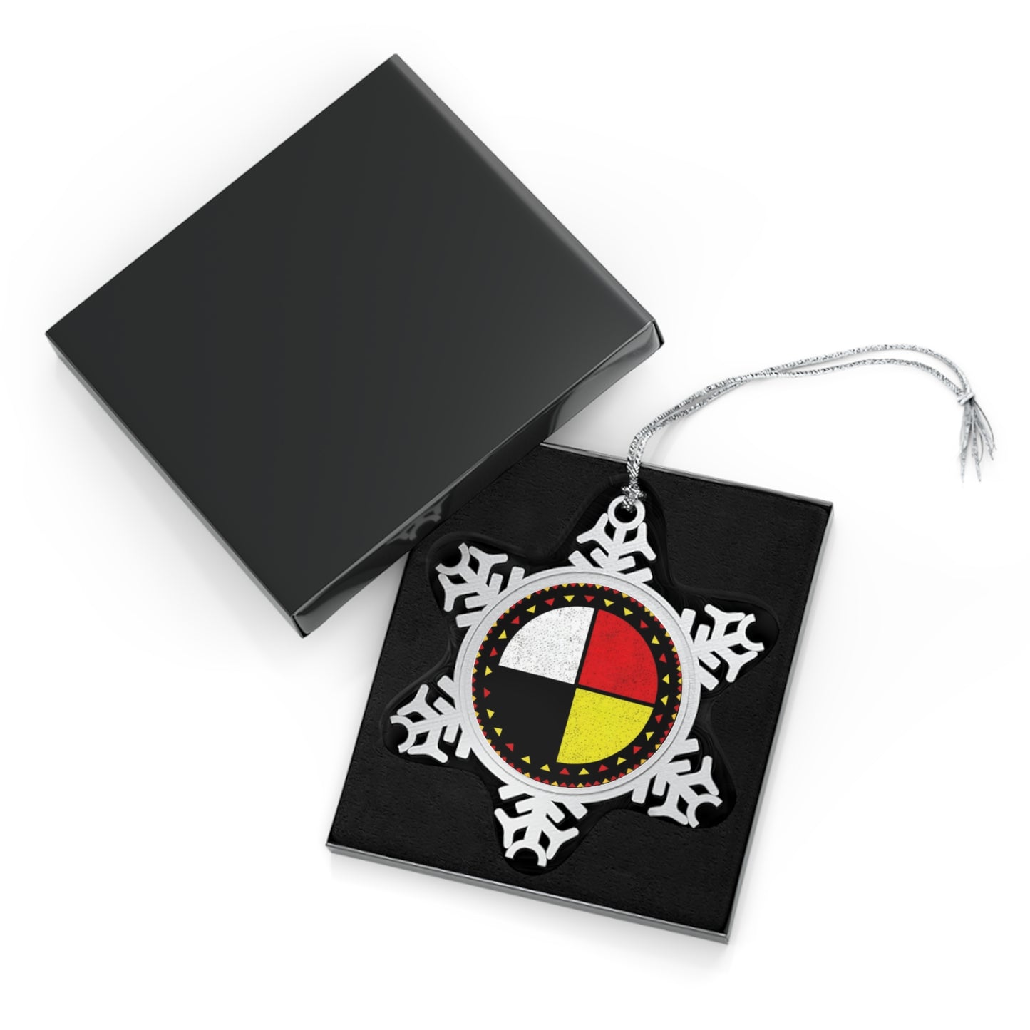 Medicine Wheel Snowflake Ornament