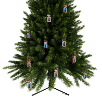 910 Indian Chief Sled Ornaments | Carolina Blue