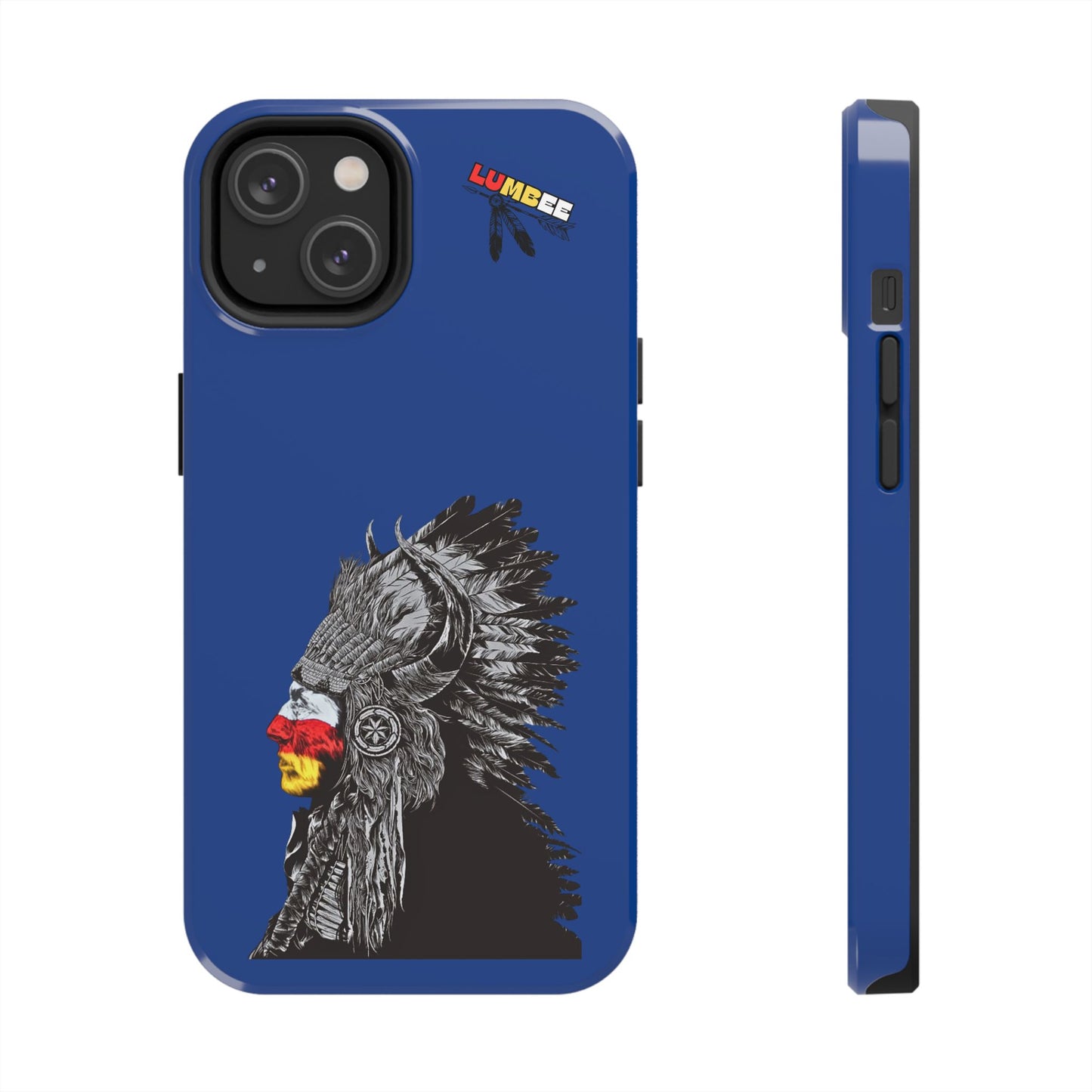 Blue Tough Phone Case — 910 Indian Chief