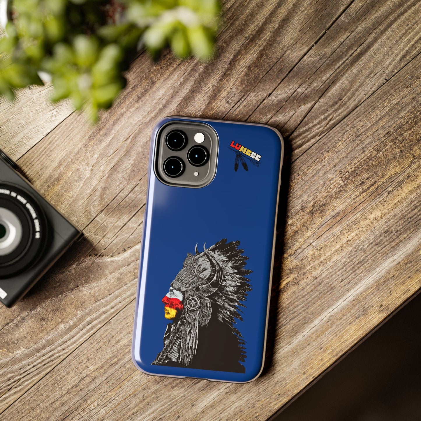 Blue Tough Phone Case — 910 Indian Chief