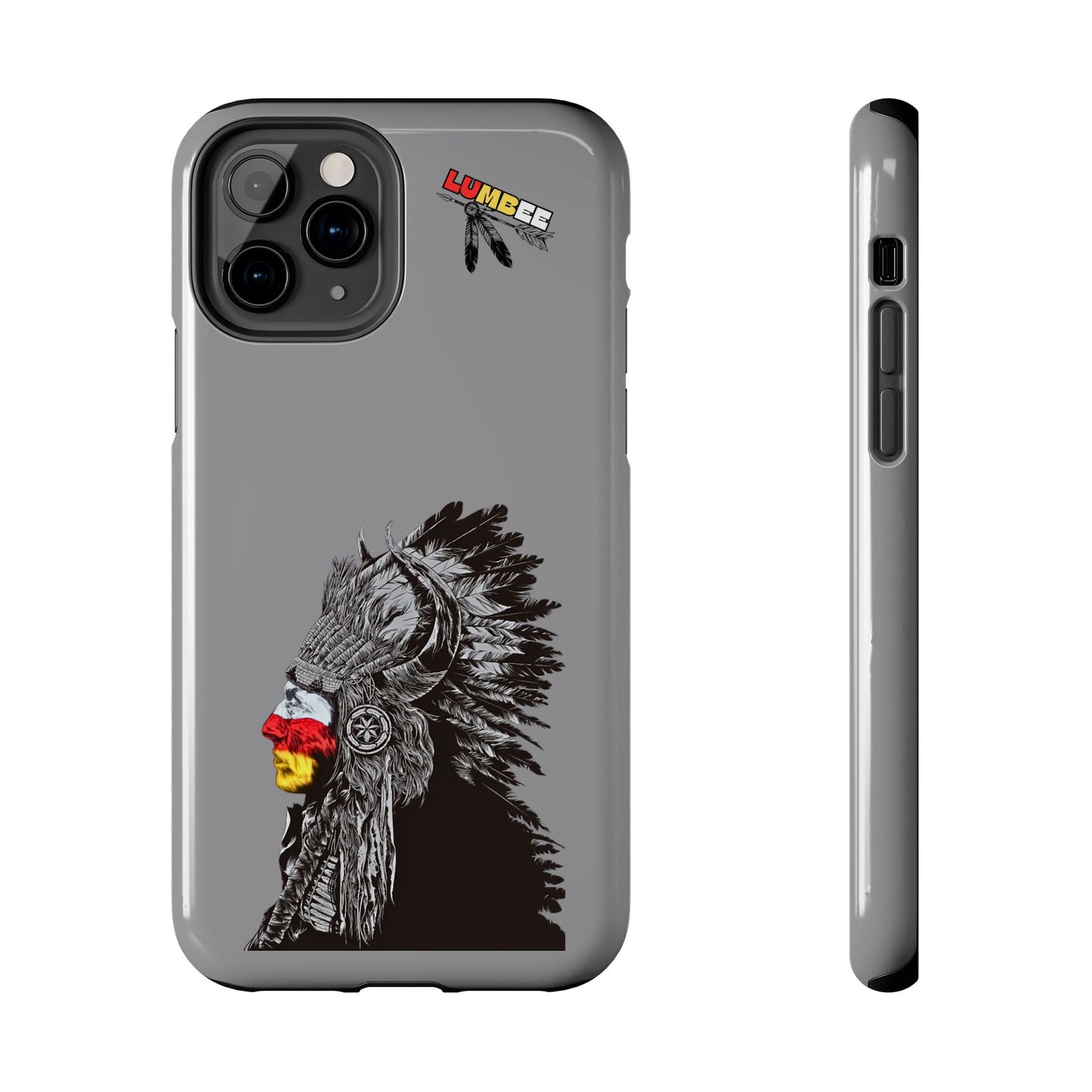 Grey Tough Phone Case — 910 Indian Chief