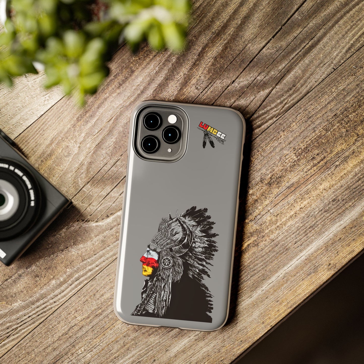 Grey Tough Phone Case — 910 Indian Chief