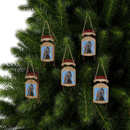 910 Indian Chief Sled Ornaments | Carolina Blue