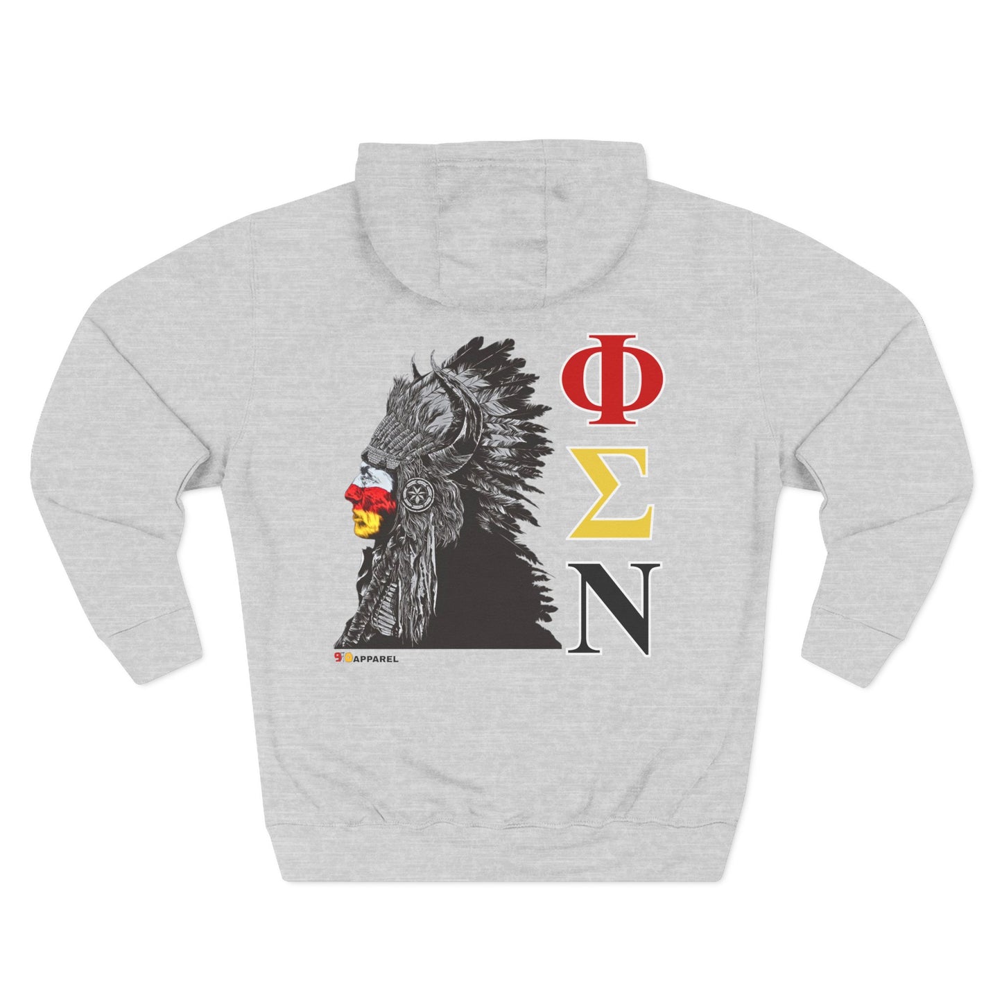 Phi Sigma Nu Fleece Graphic Hoodie - Indian Chief