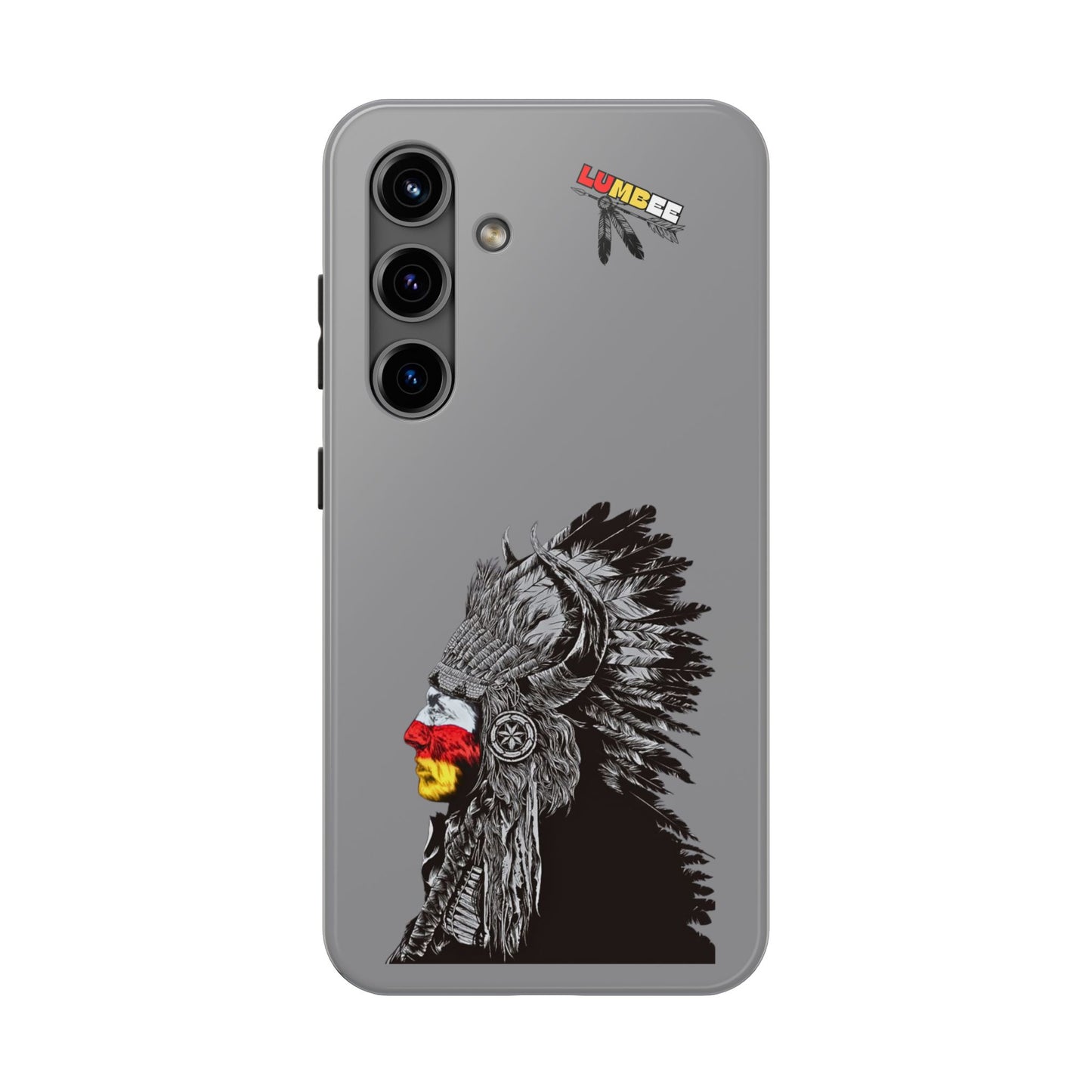 Grey Tough Phone Case — 910 Indian Chief
