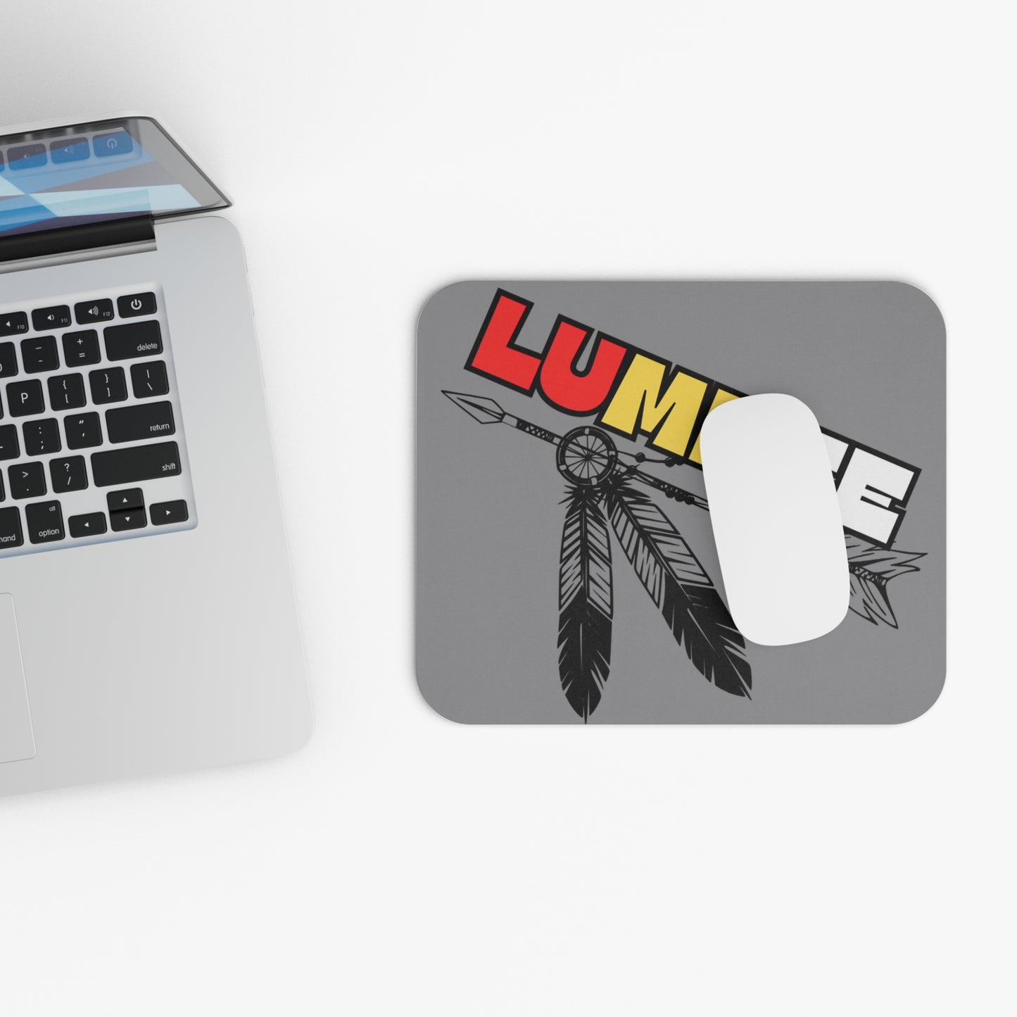 Lumbee Tribal Mouse Pad | Gray