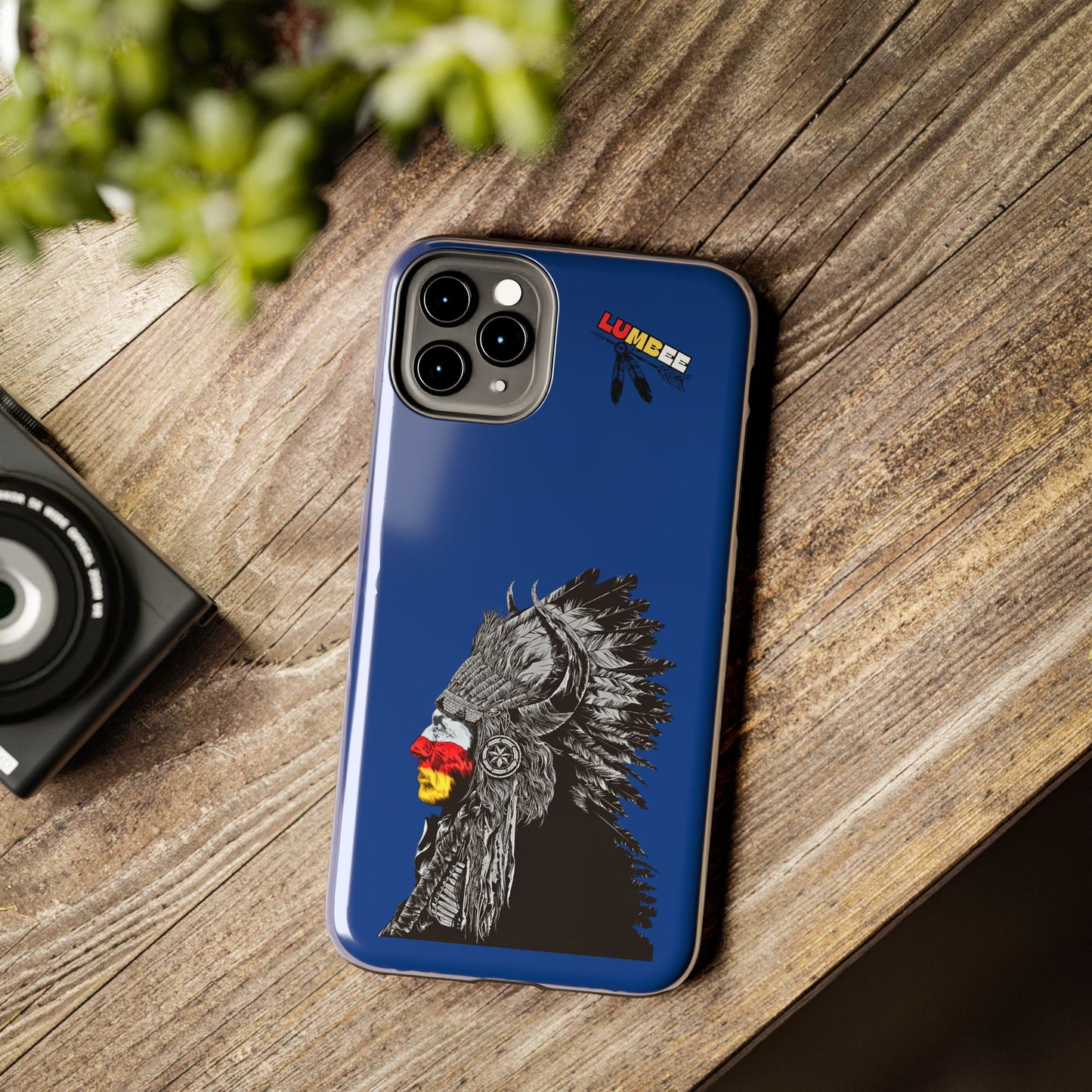 Blue Tough Phone Case — 910 Indian Chief