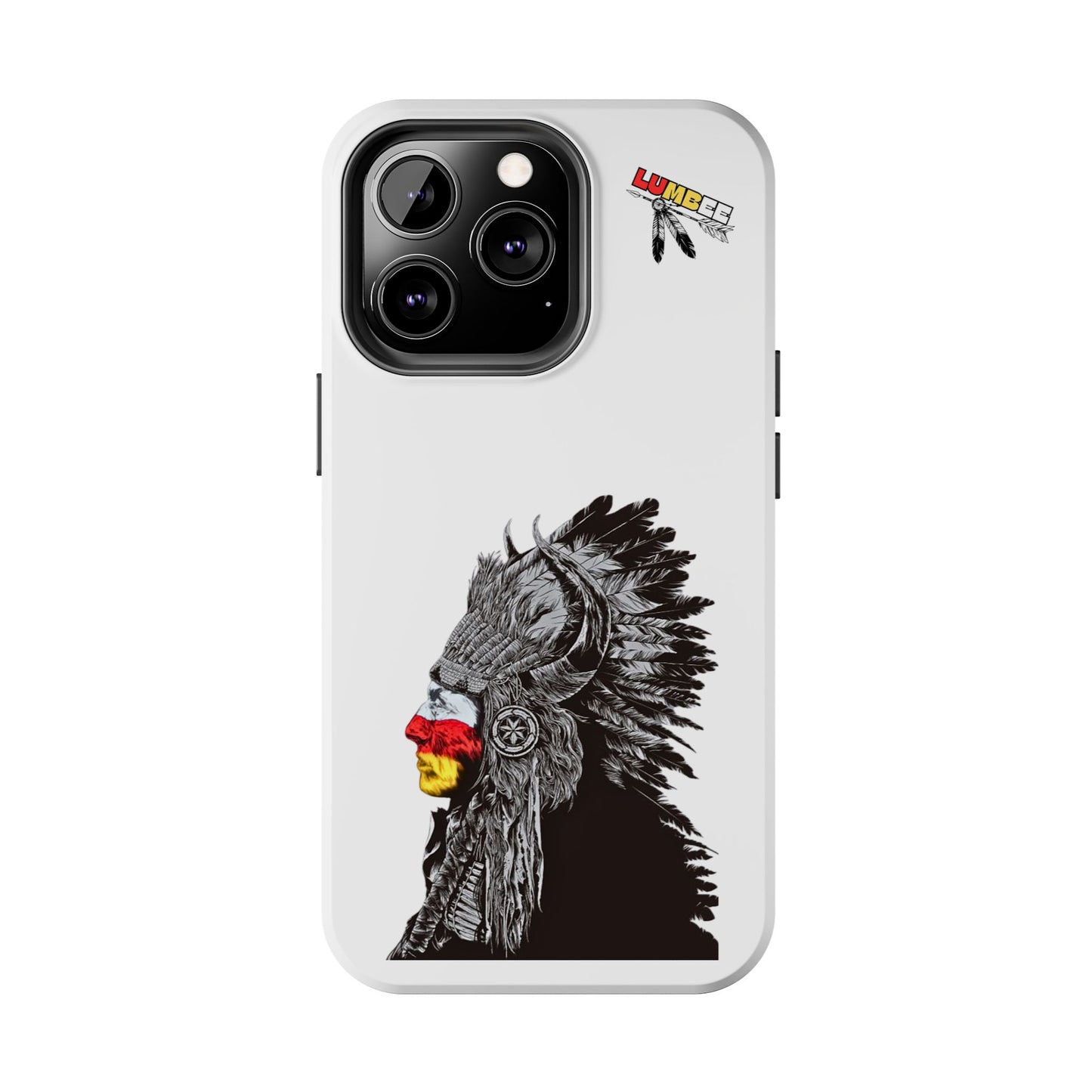 White Tough Phone Case — 910 Indian Chief