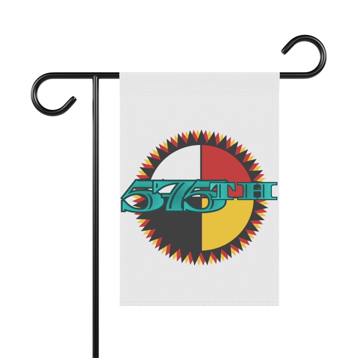 575 Double-Sided Flag | White