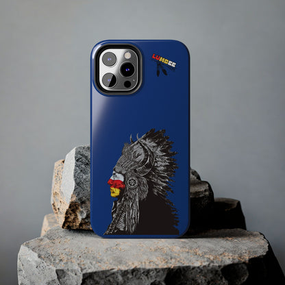 Blue Tough Phone Case — 910 Indian Chief
