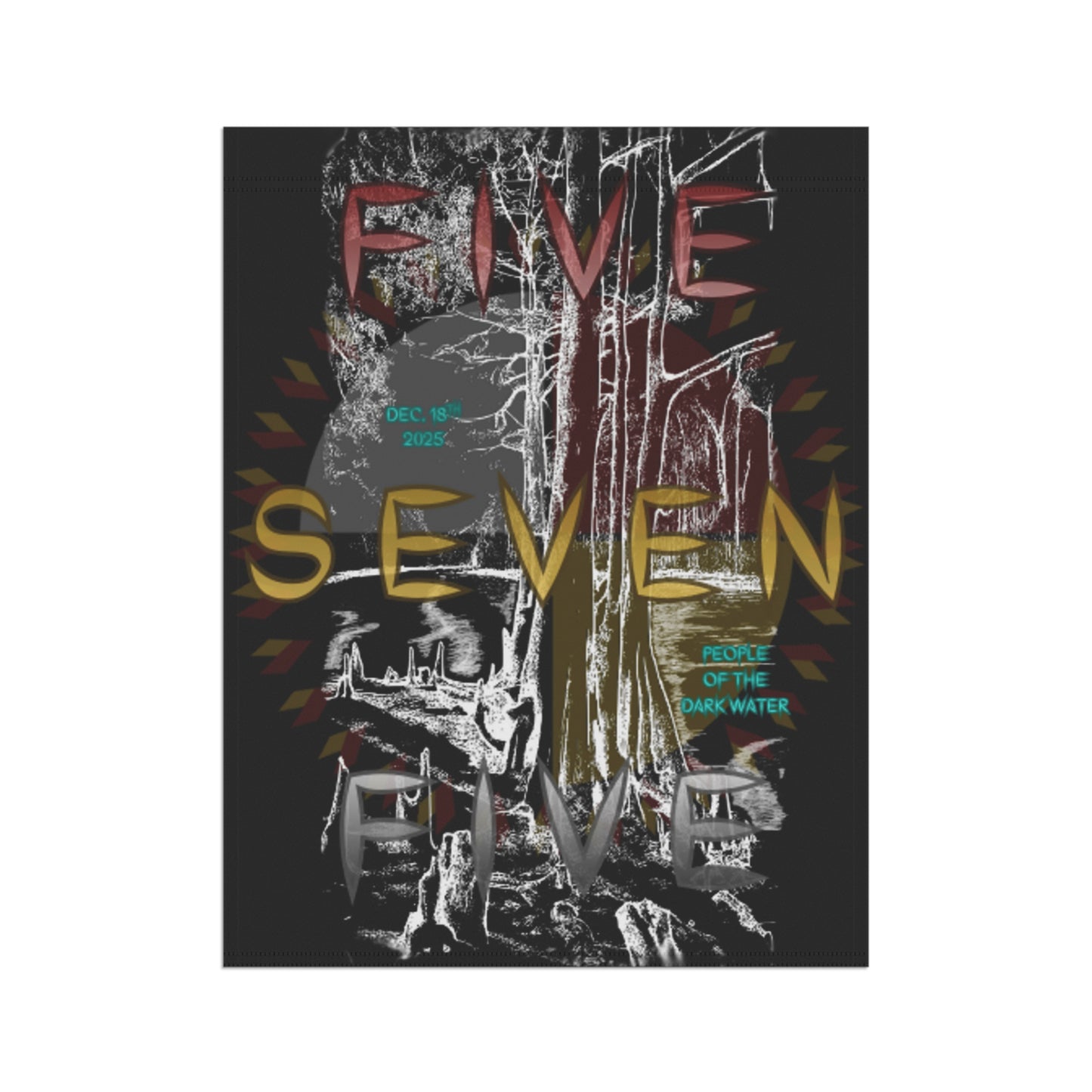 575 Lumber River Double-Sided Flag | Black