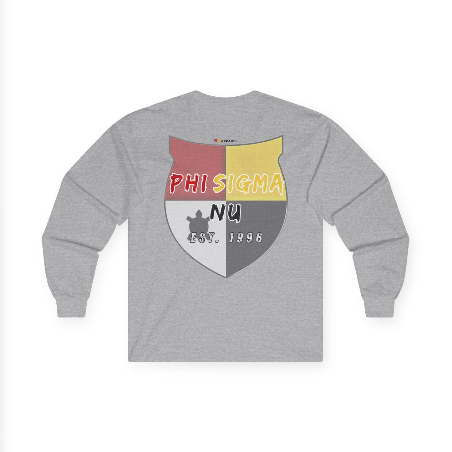 Phi Sigma Nu Long Sleeve Graphic Tee - Crest