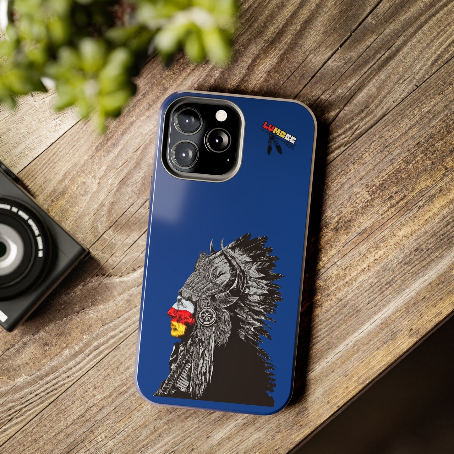 Blue Tough Phone Case — 910 Indian Chief