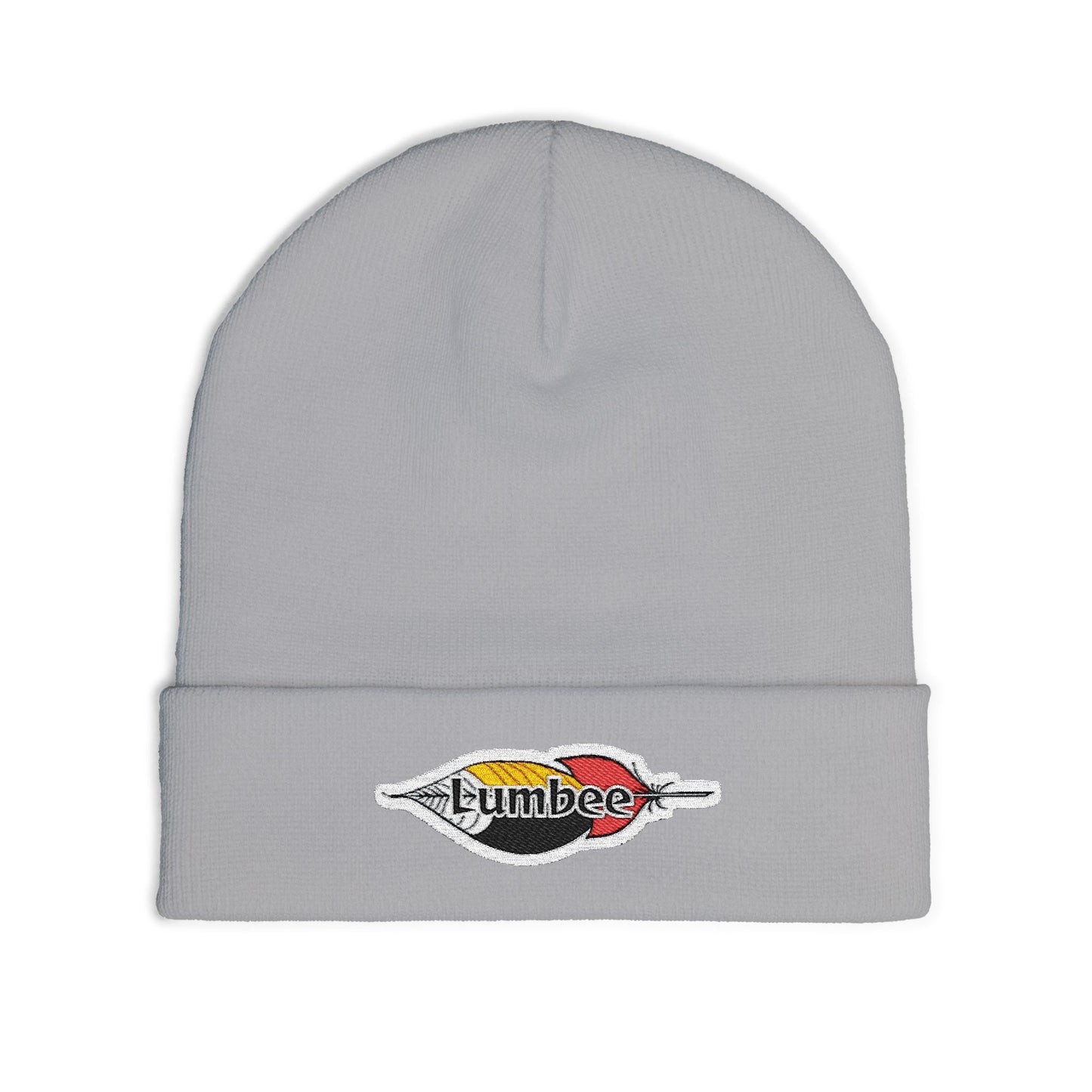 Lumbee Feather Embroidered Knit Beanie