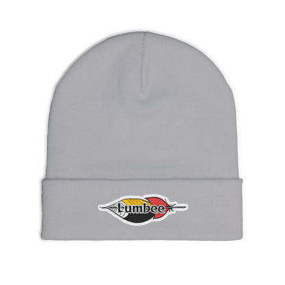 Lumbee Feather Embroidered Knit Beanie