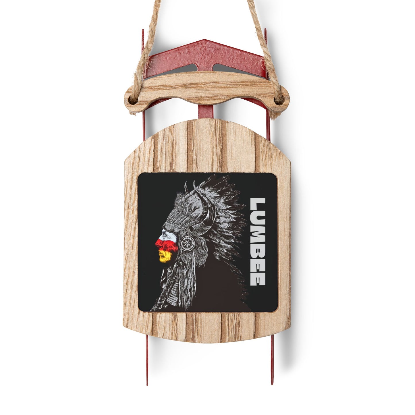 910 Indian Chief Sled Ornaments | Black