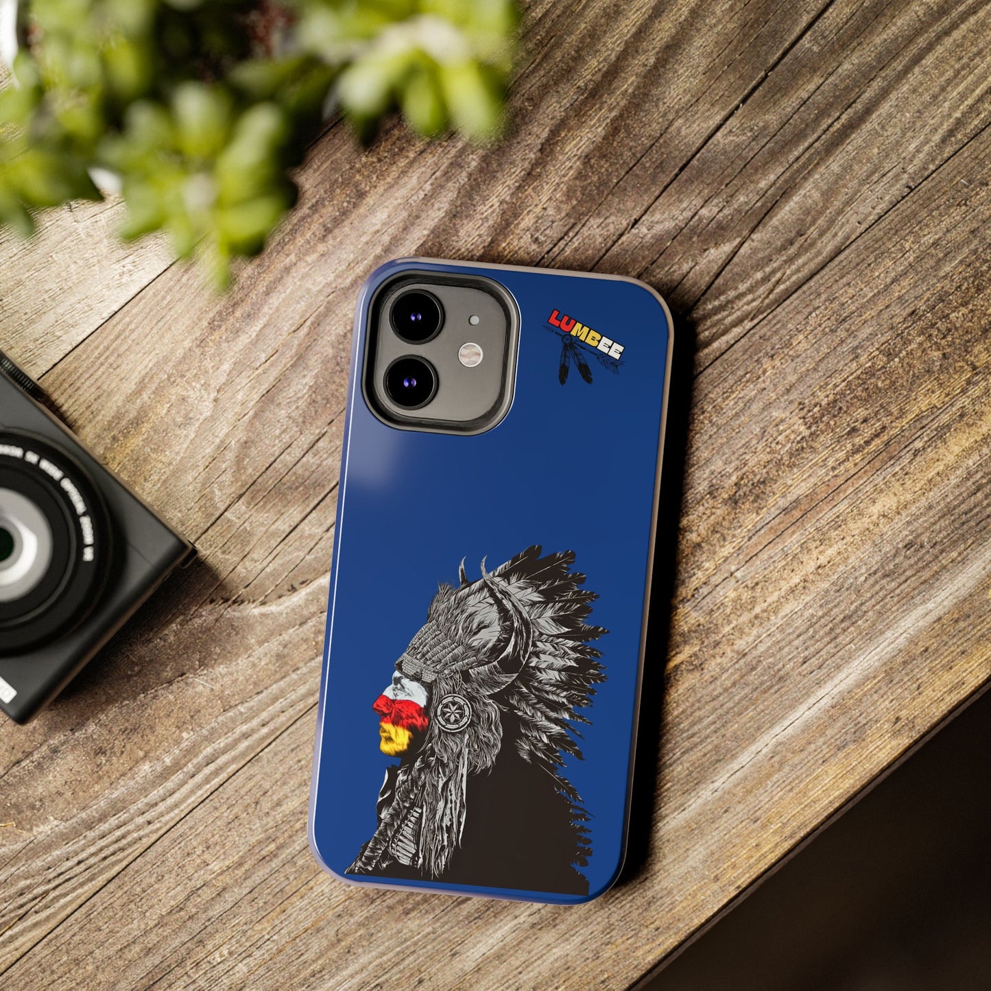 Blue Tough Phone Case — 910 Indian Chief
