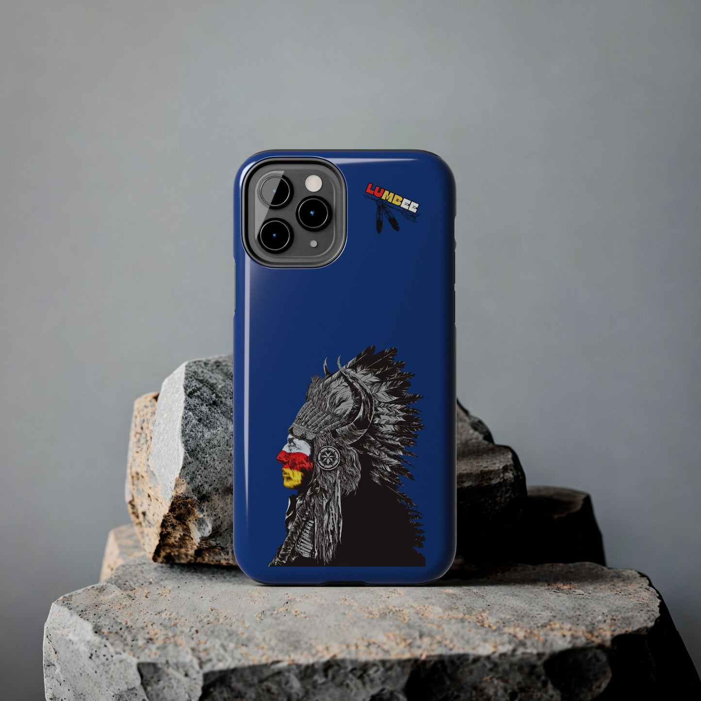 Blue Tough Phone Case — 910 Indian Chief
