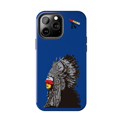 Blue Tough Phone Case — 910 Indian Chief
