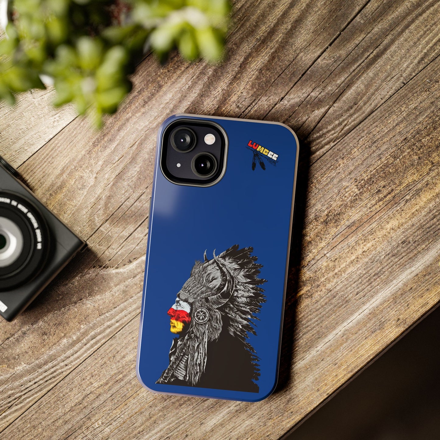 Blue Tough Phone Case — 910 Indian Chief