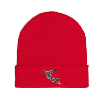 Lumbee Feather Embroidered Knit Beanie