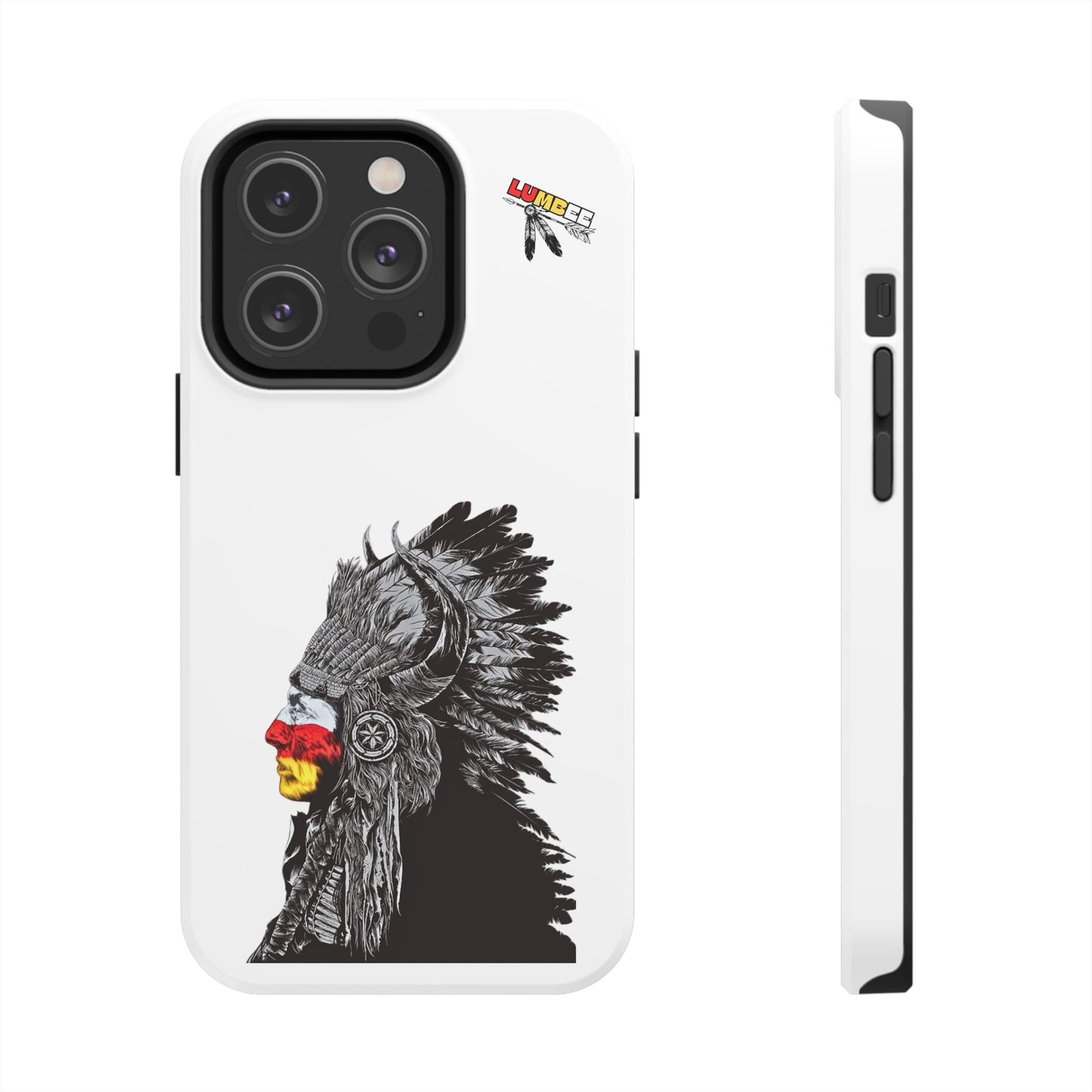 White Tough Phone Case — 910 Indian Chief
