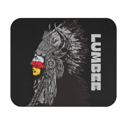 Lumbee Indian Chief Mouse Pad | Black