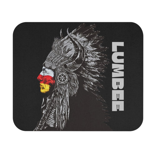 Lumbee Indian Chief Mouse Pad | Black
