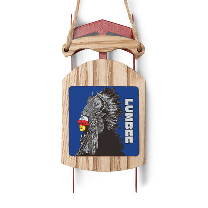 910 Indian Chief Sled Ornaments | Duke Blue