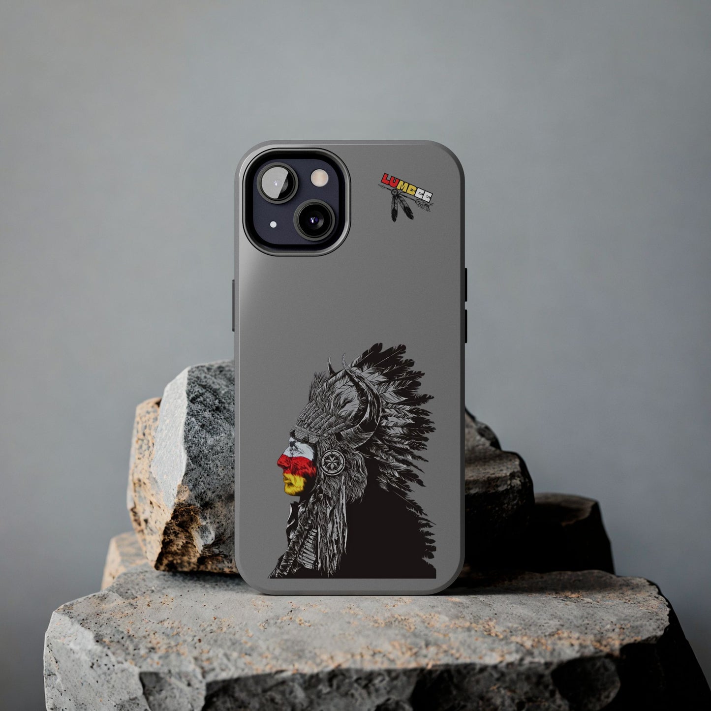 Grey Tough Phone Case — 910 Indian Chief