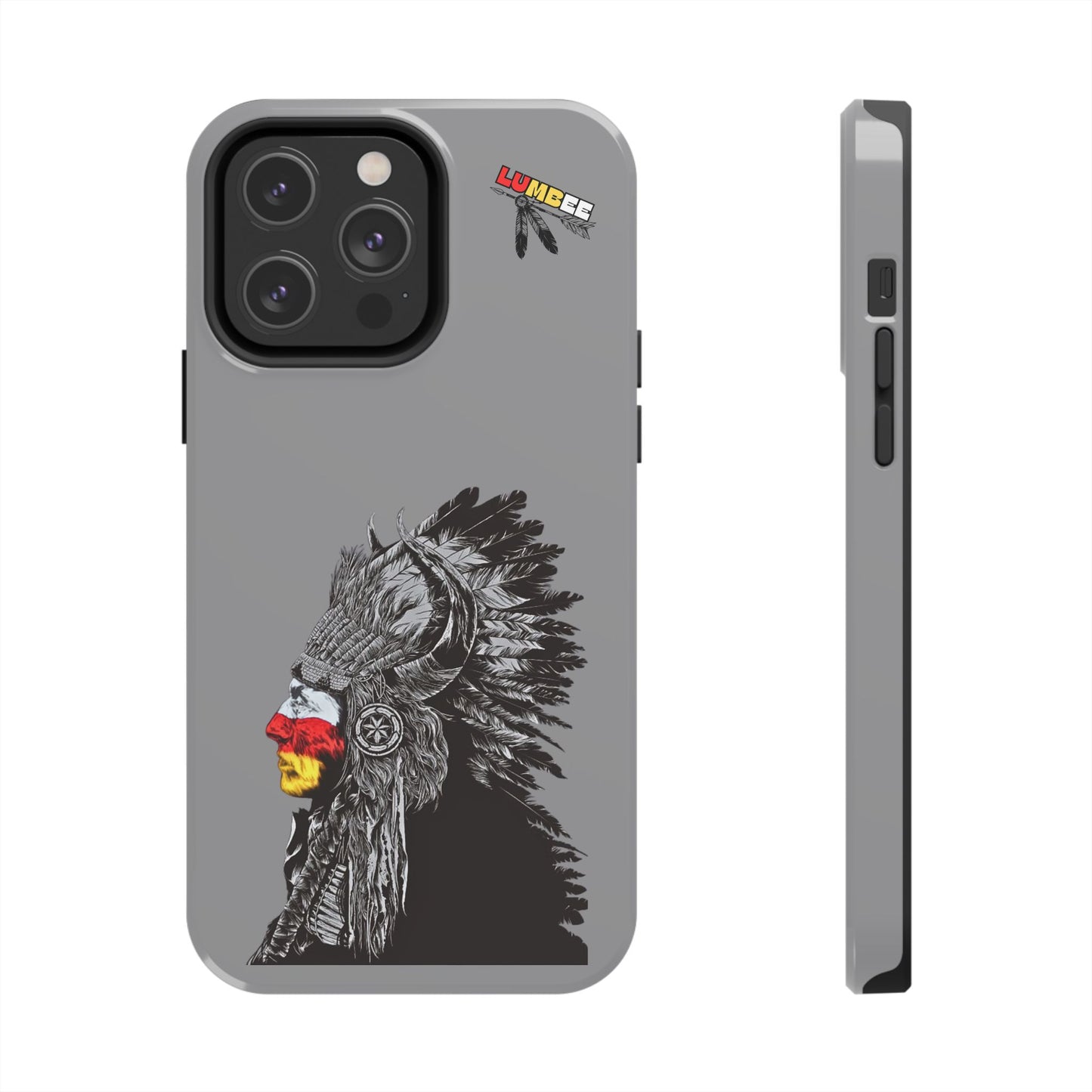 Grey Tough Phone Case — 910 Indian Chief