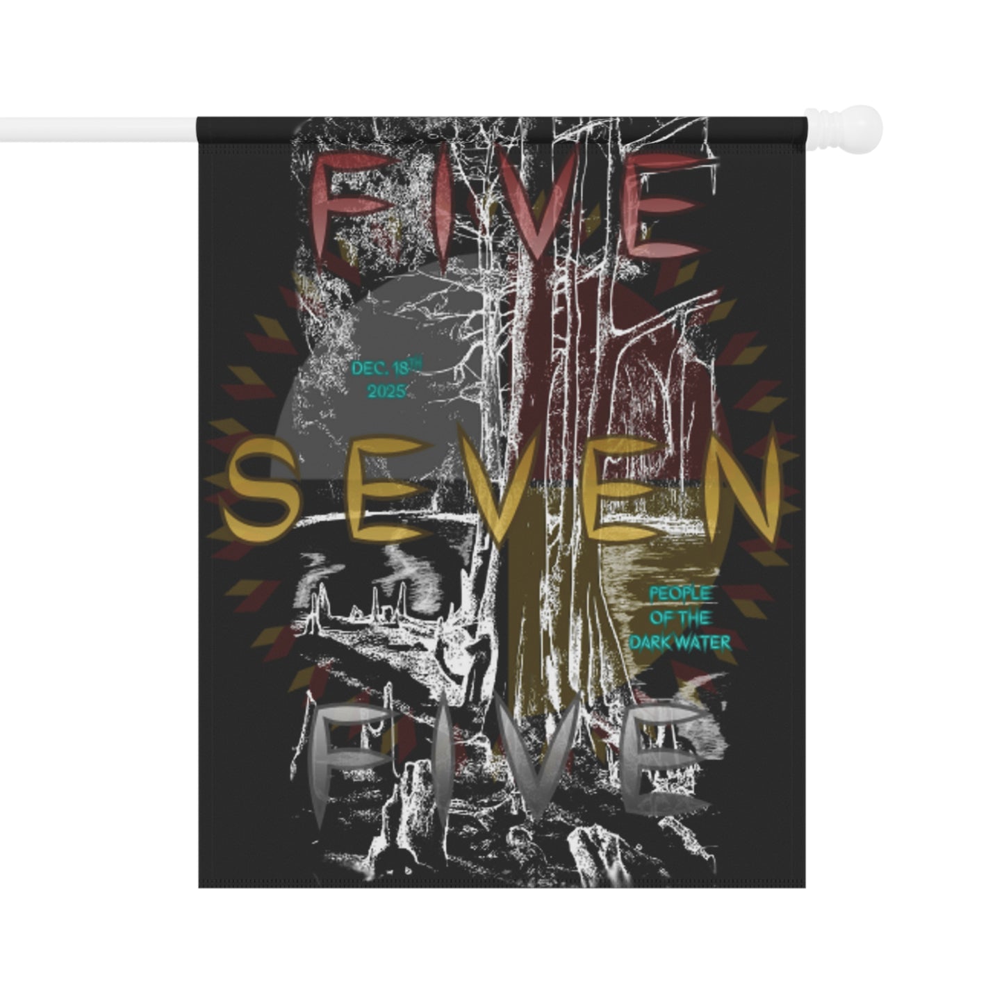 575 Lumber River Double-Sided Flag | Black