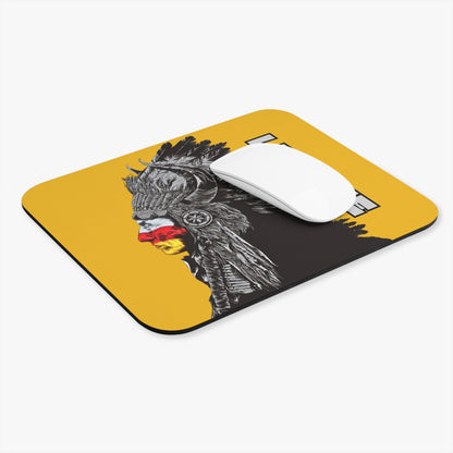 Lumbee Indian Chief Mouse Pad | Yellow
