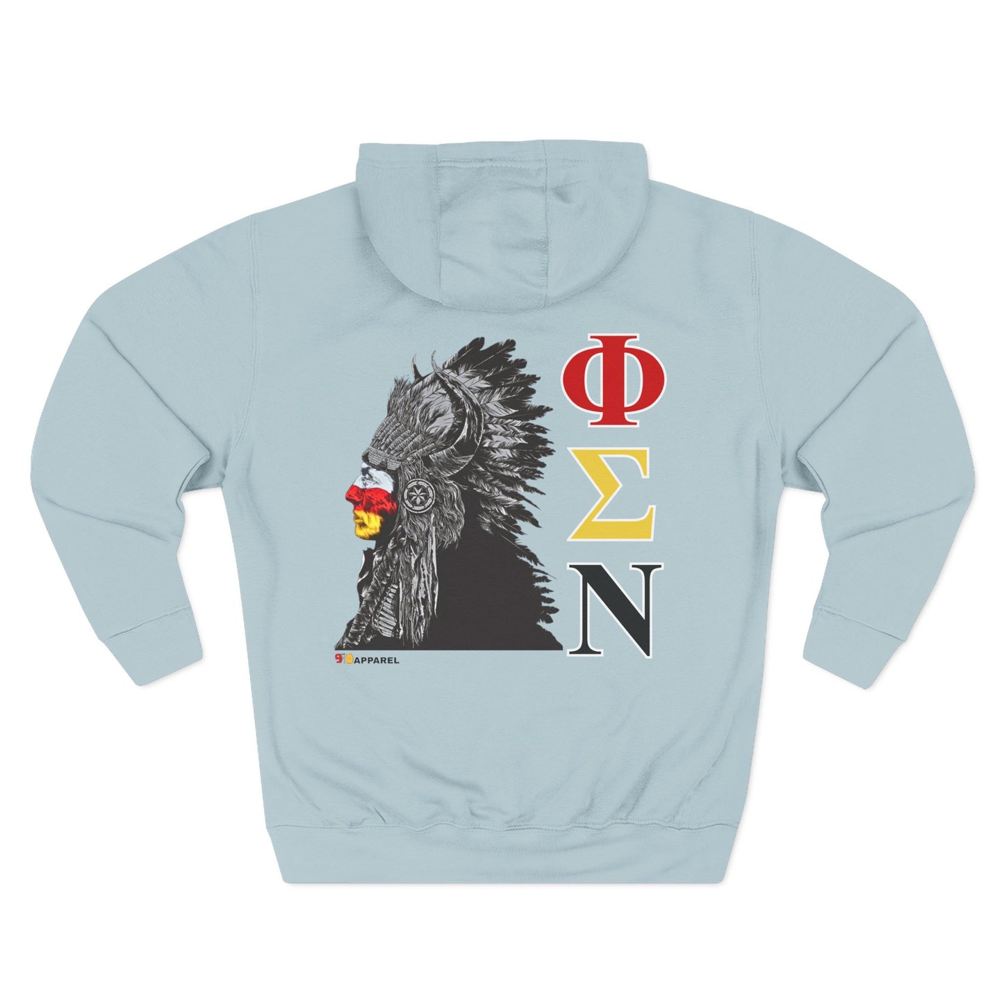 Phi Sigma Nu Fleece Graphic Hoodie - Indian Chief