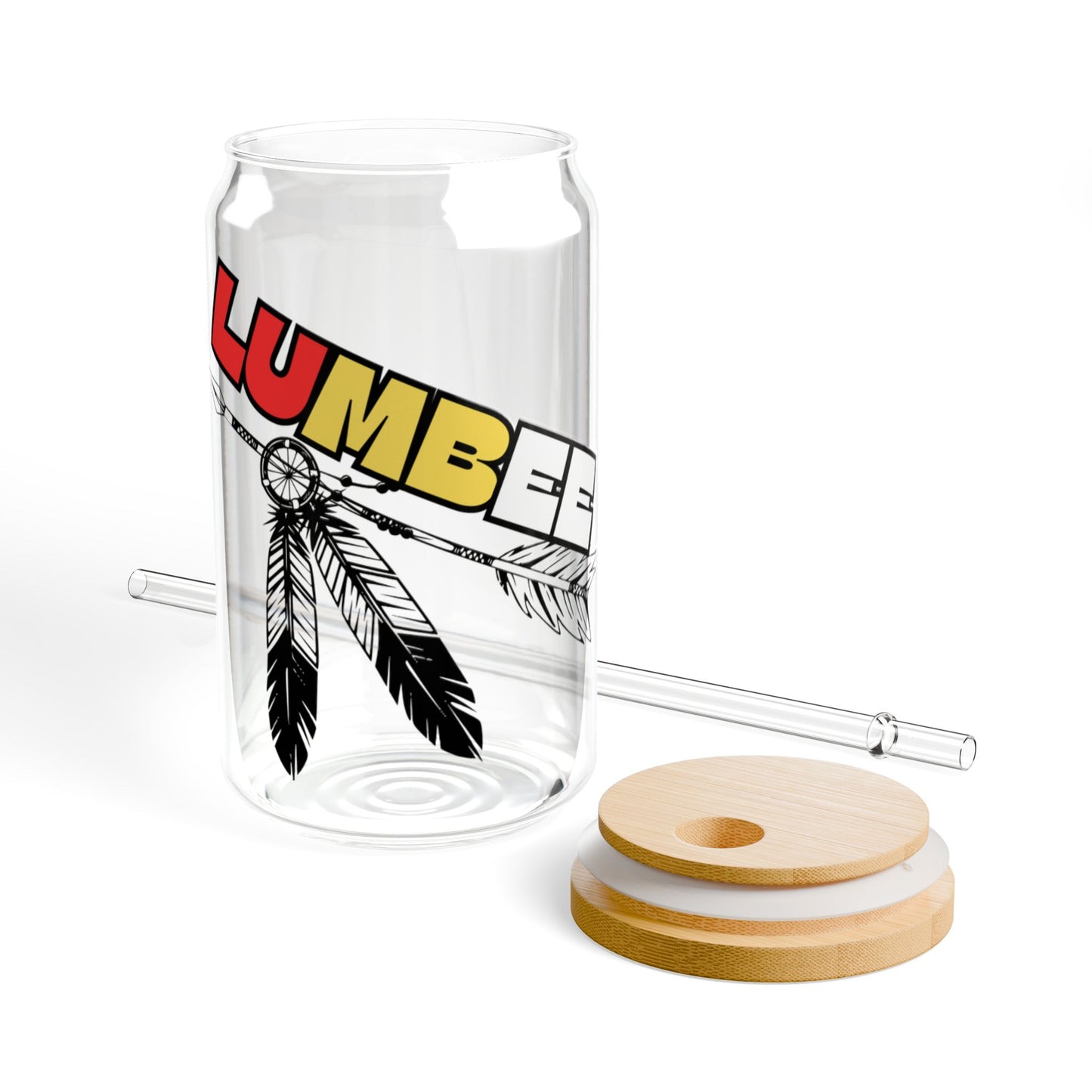 Lumbee 16oz Glass with Bamboo Lid
