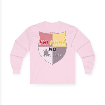 Phi Sigma Nu Long Sleeve Graphic Tee - Crest