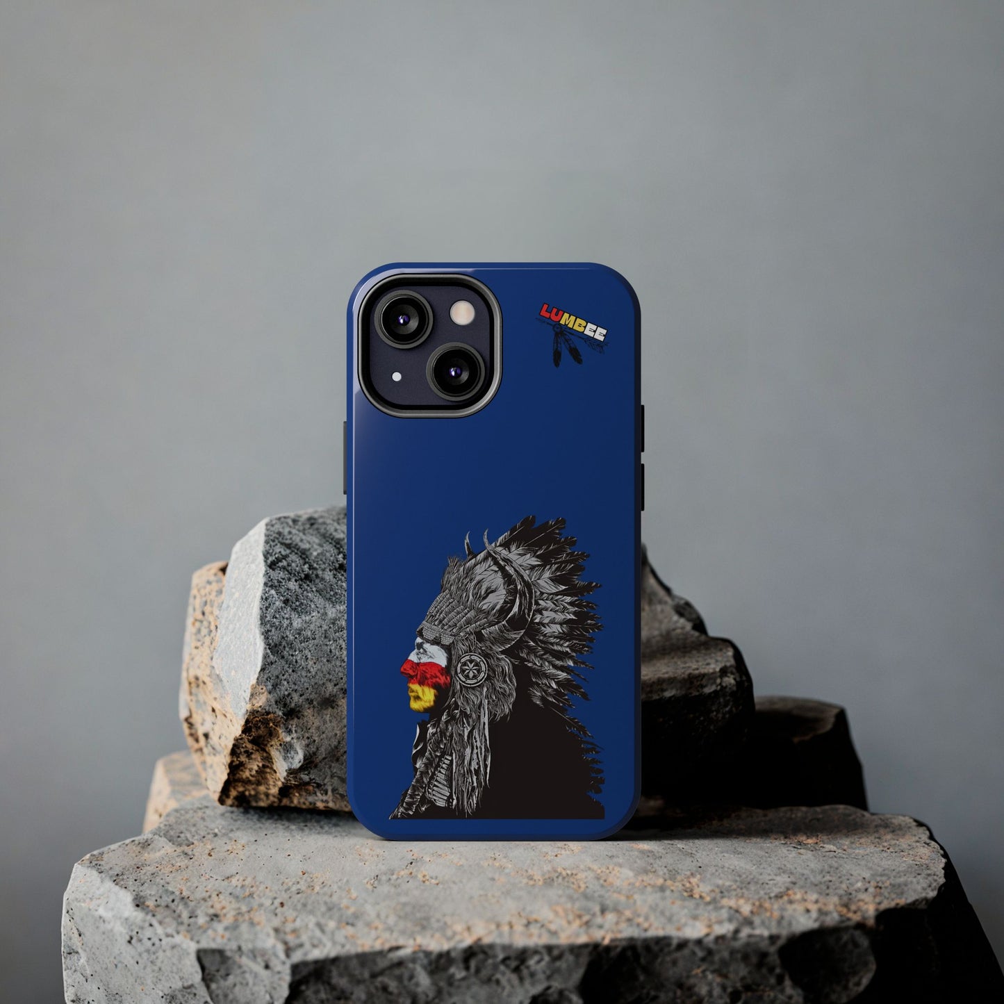 Blue Tough Phone Case — 910 Indian Chief