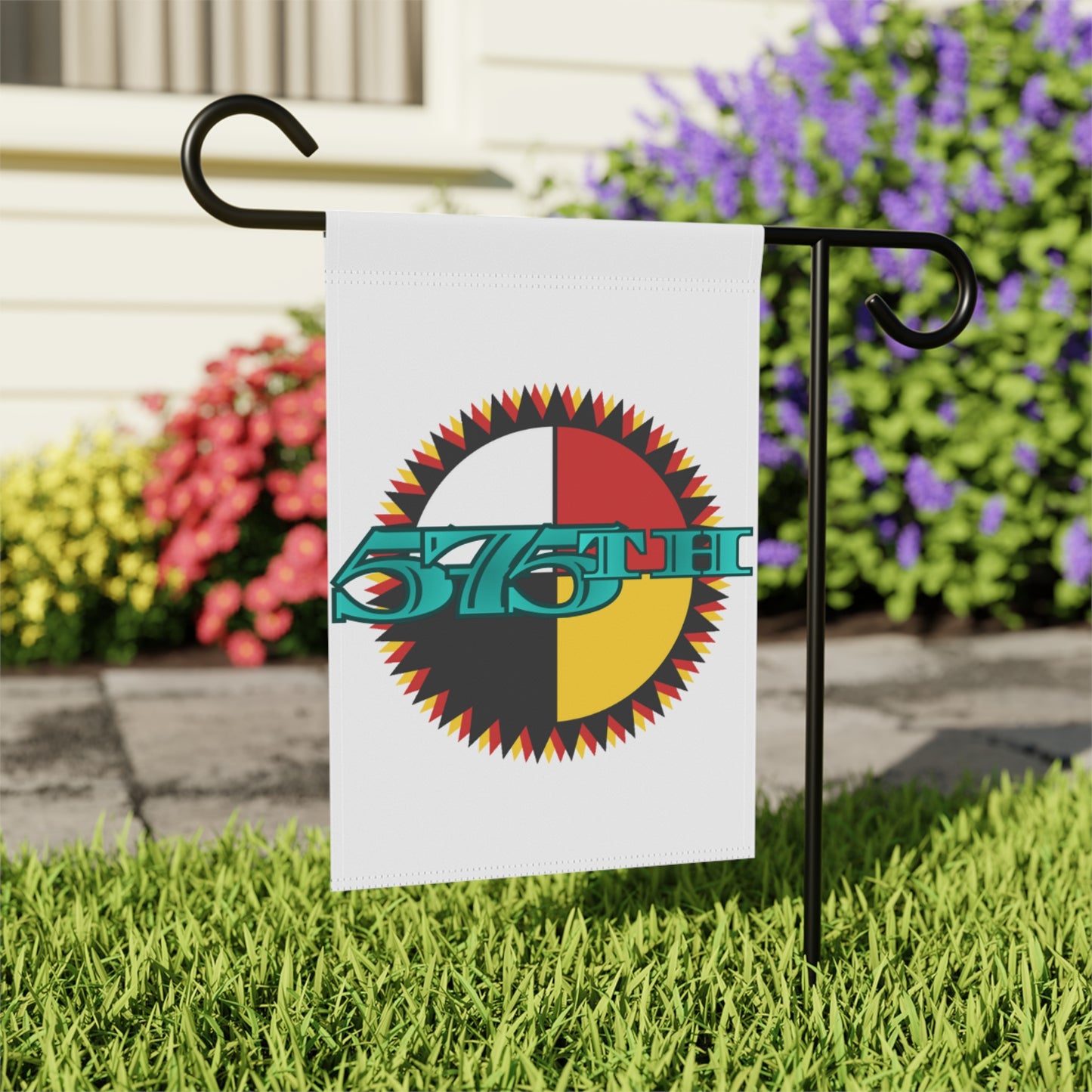 575 Double-Sided Flag | White