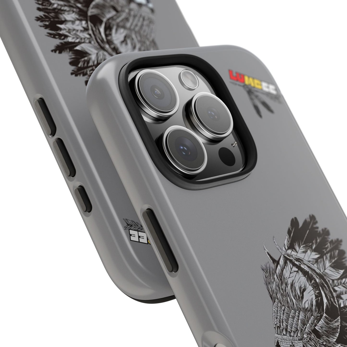 Grey Tough Phone Case — 910 Indian Chief