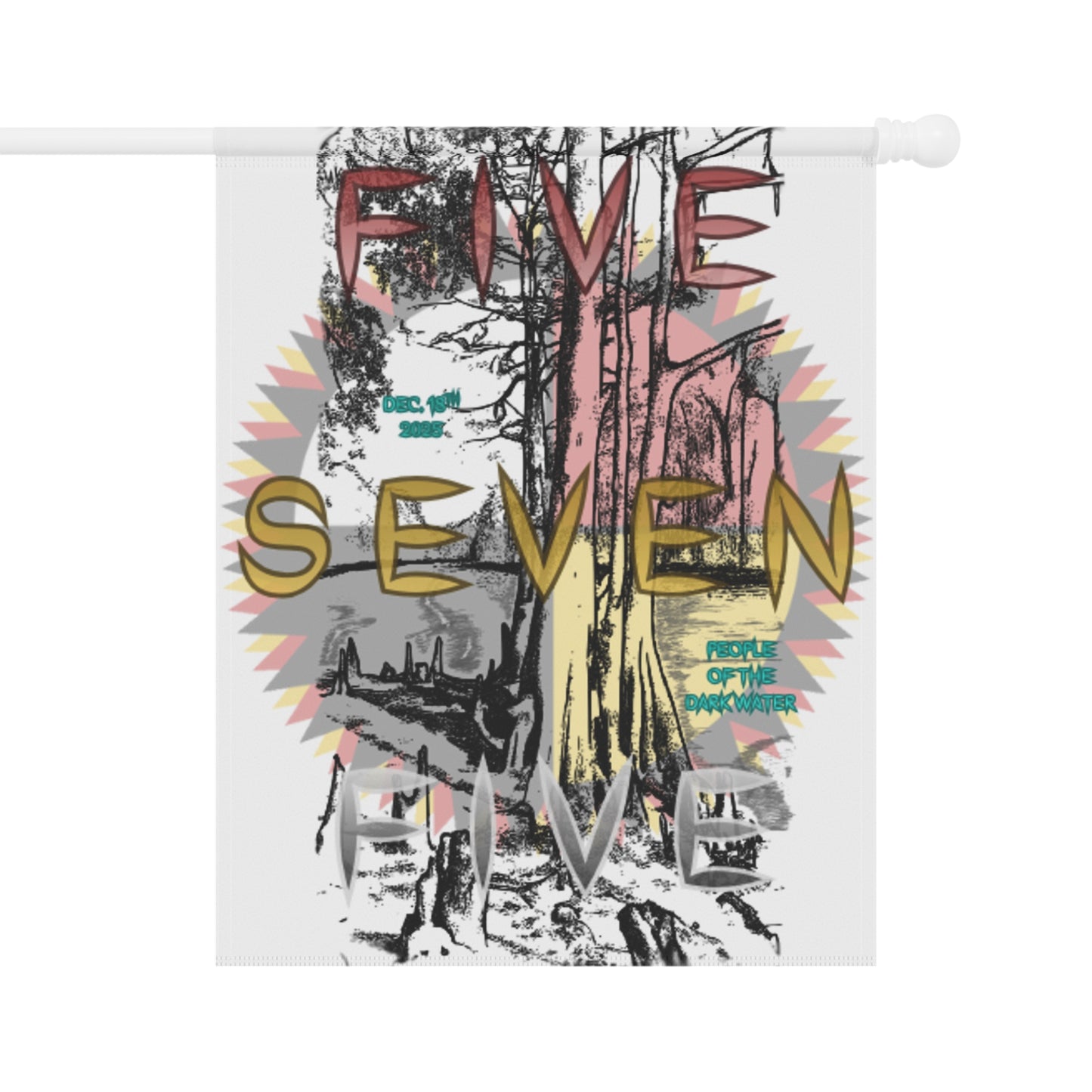 575 Lumber River Double-Sided Flag | White