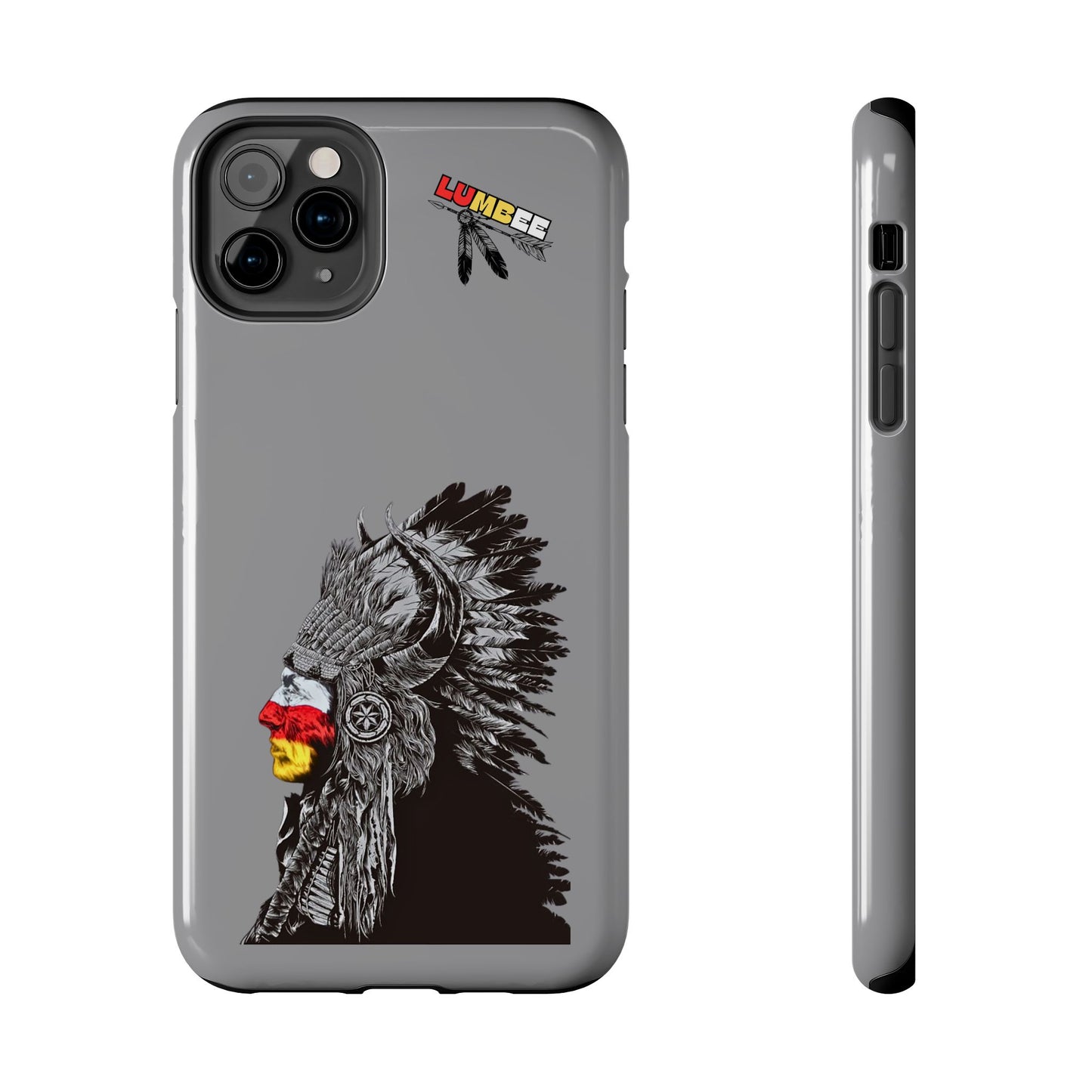 Grey Tough Phone Case — 910 Indian Chief