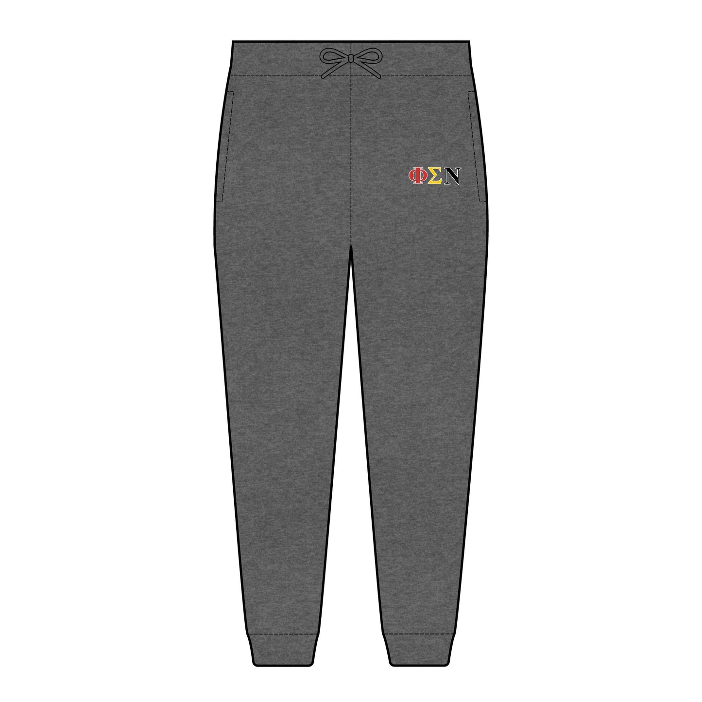 Embroidered Phi Sigma Nu Fleece Sweatpants