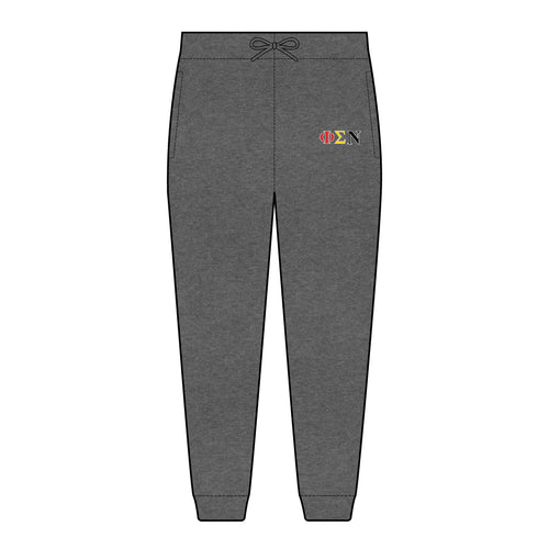 Embroidered Phi Sigma Nu Fleece Sweatpants