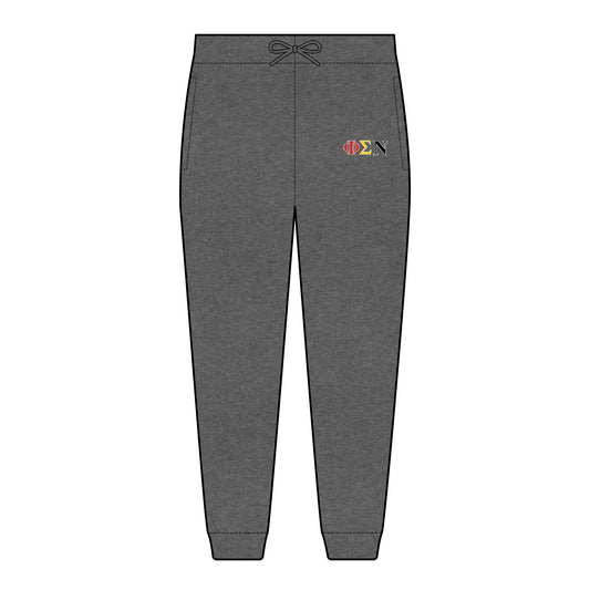 Embroidered Phi Sigma Nu Fleece Sweatpants