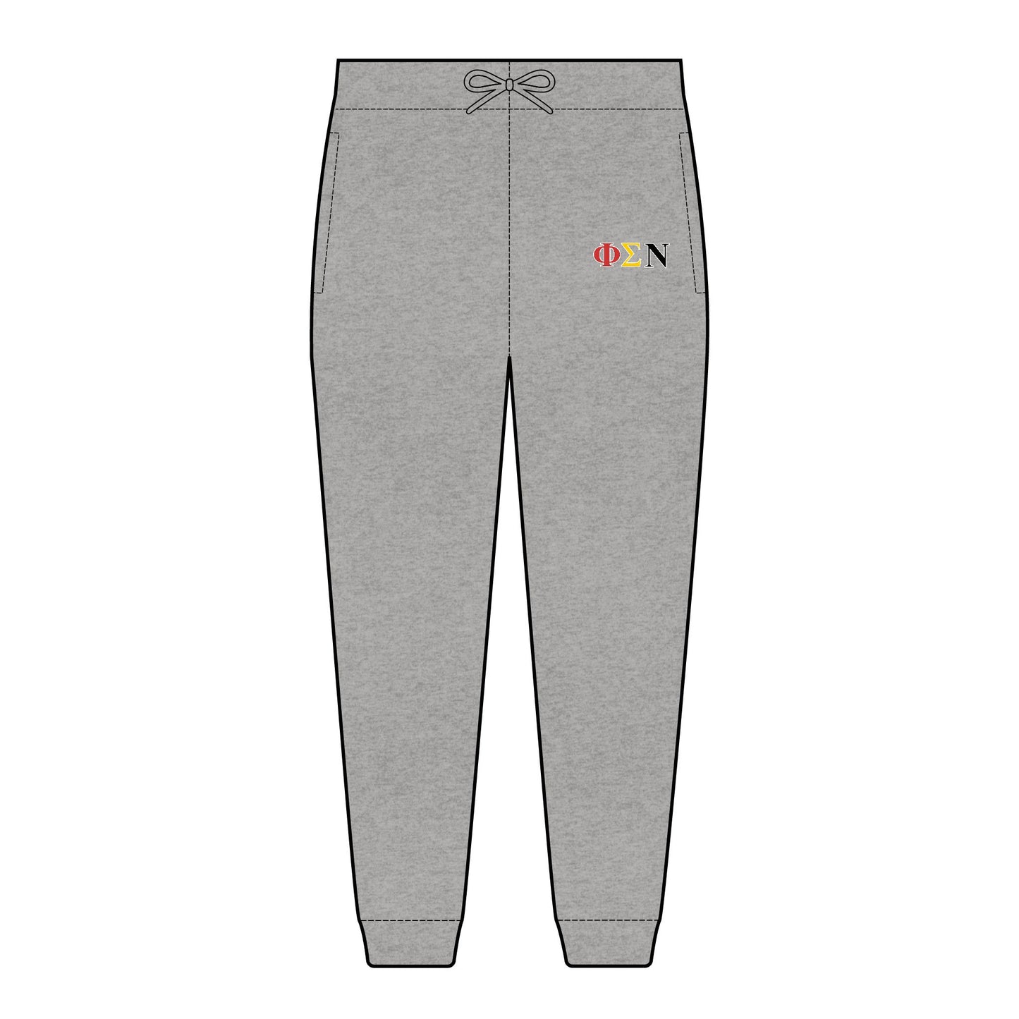 Embroidered Phi Sigma Nu Fleece Sweatpants